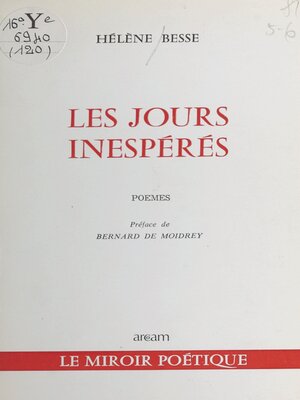 cover image of Les jours inespérés
